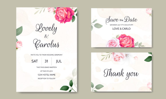 Download Luxury Wedding Card Floral Template - Luxury Collection
