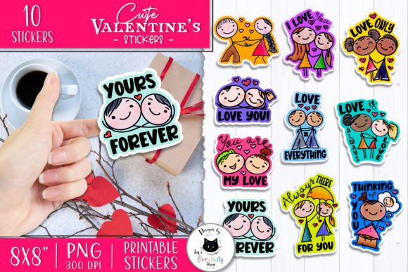 Download Cute Valentines Day Sticker Bundle - Cute valentines day Collection