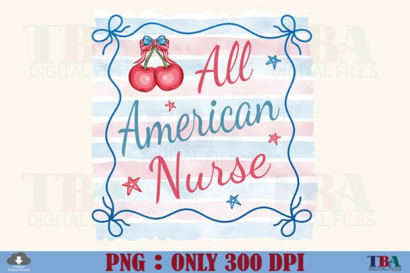 Download Coquette 4th of July Nurse PNG Frame USA - Png frame Collection