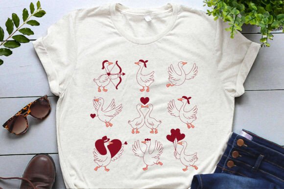 Download Goose Hand-Drawn Cute Valentines Day Png - Cute valentines day Collection