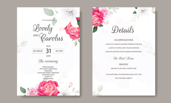 Download Luxury Wedding Card Floral Template - Luxury Collection